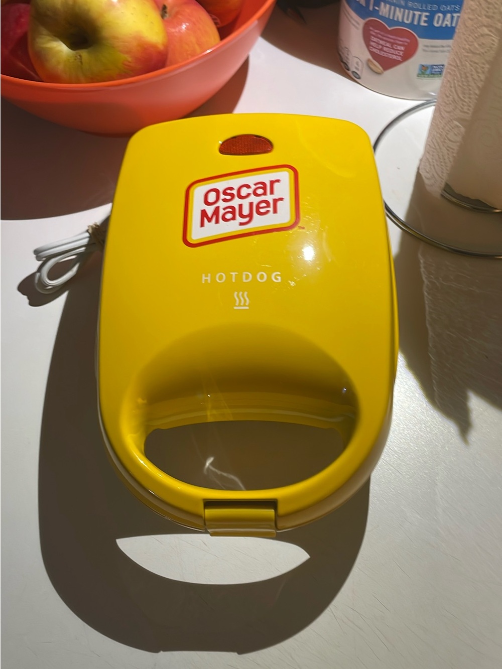 Yellow Hot Dog Maker - Electric Hotdog Cooker